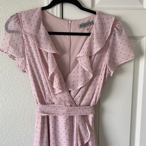 Polka dot maxi dress